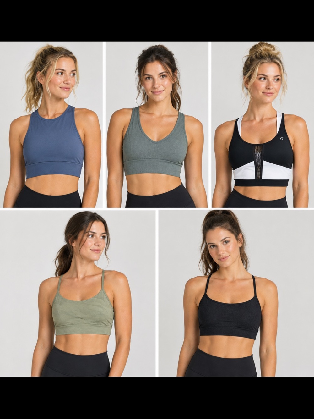 *BUNDLE OF 5* Sports Bras Size Large